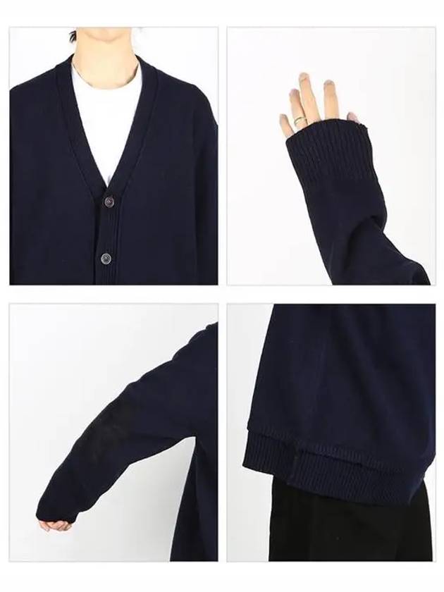 Elbow Patch Cardigan Navy - MAISON MARGIELA - BALAAN 4