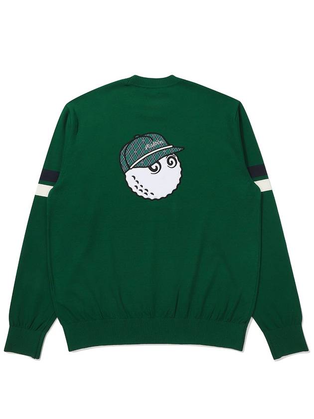 Basic Bucket Denny Sweater GREEN MAN - MALBON GOLF - BALAAN 2