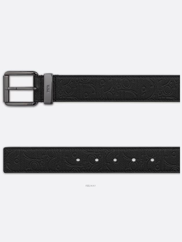 Belt Black Dior Gravity Leather 35mm - DIOR - BALAAN 5