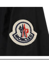 Fegeo Logo Patch Zip Up Hoodie Black - MONCLER - BALAAN 6