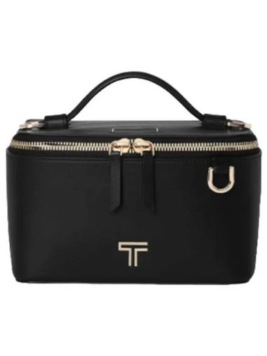 Voyager Rex Small Train Case Cosmetic Bag Black Light Gold Pouch - TUMI - BALAAN 1