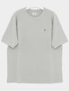 30/1 Sponge Fleece Short Sleeve Sweatshirt Grey - CP COMPANY - BALAAN 1