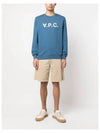 VPC Logo Crew Neck Sweatshirt Blue - A.P.C. - BALAAN 4