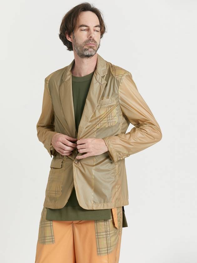 Men's Membrane C-Thru Blazer Beige - WHYSOCEREALZ - BALAAN 2