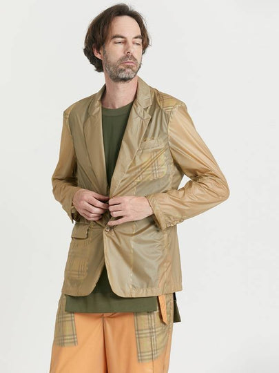 Men's Membrane C-Thru Blazer Beige - WHYSOCEREALZ - BALAAN 2