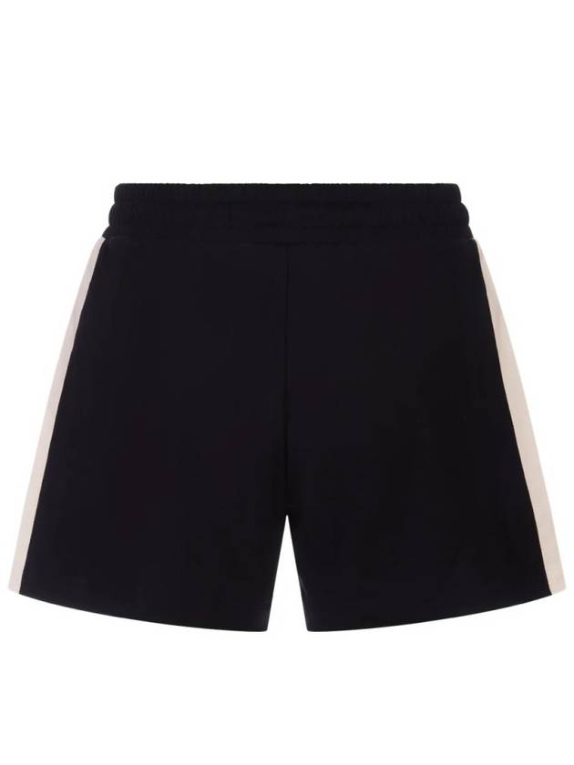 Logo Patch Cotton Jersey Shorts Navy - MONCLER - BALAAN 3