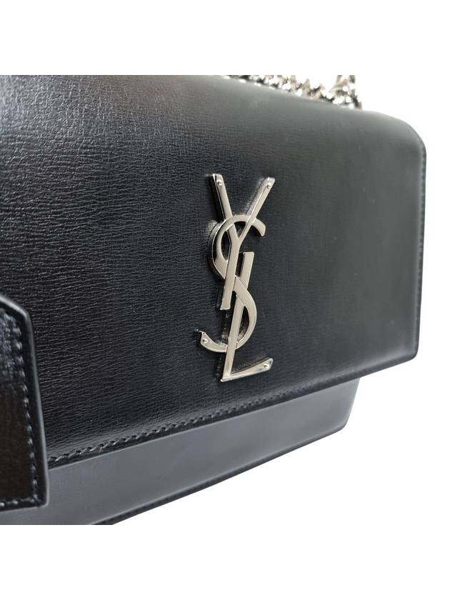 442906 Monogram Sunset Medium Silver Chain Shoulder Bag - SAINT LAURENT - BALAAN 8