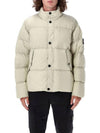 Garment Dyed Crinkle Reps Down Padding Beige - STONE ISLAND - BALAAN 2