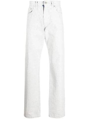 Maison Margiela Straight Jeans With Print - MAISON MARGIELA - BALAAN 1