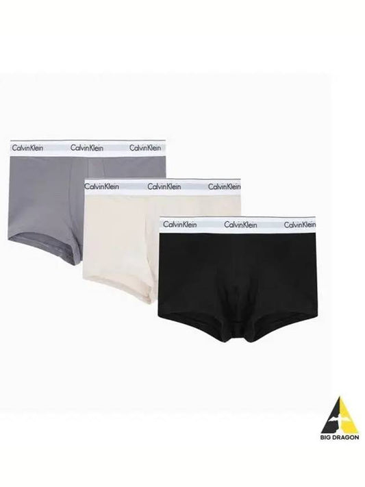 UNDERWEAR Men s Modern Cotton Stretch Trunks 3PK NB2380ND2 - CALVIN KLEIN - BALAAN 1