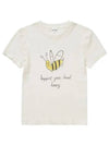 RE DONE 024R 02WBGT11 Baby Local Honey Print Women's Short Sleeve Tee - RE/DONE - BALAAN 3