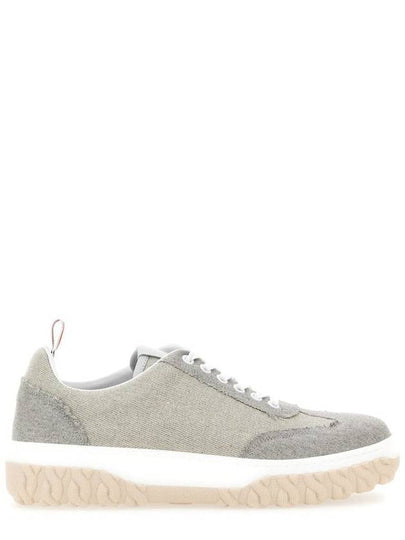 Cable Knit Low Top Sneakers Grey - THOM BROWNE - BALAAN 2