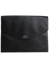 Black Saffiano Clutch Bag - COACH - BALAAN 1