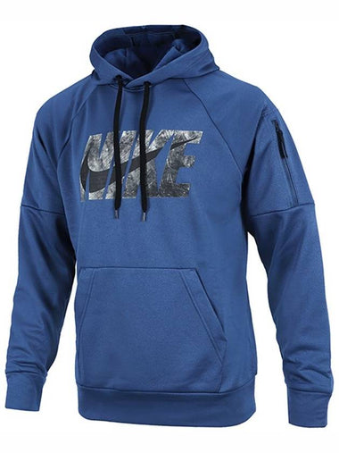 Therma Fit Fitness Hoodie Blue - NIKE - BALAAN 1