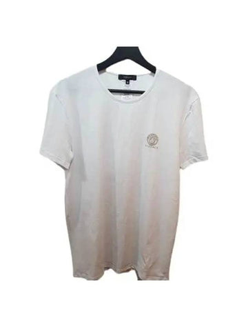 Men's Logo Medusa Cotton Short Sleeve T-Shirt White - VERSACE - BALAAN 1