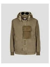 Men's Detachable Goggle Hooded Jacket Brown - CP COMPANY - BALAAN 2