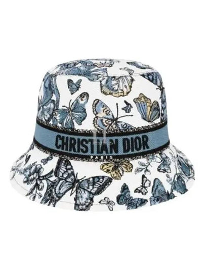 D Bobby Toile De Jouy Mexico Small Bucket Hat White - DIOR - BALAAN 2