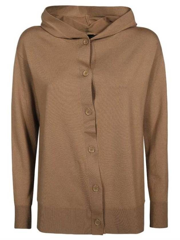 Pordoi Wool Cardigan Camel - MAX MARA - BALAAN 3