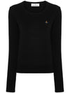 ORB Embroidered Knit Top Black - VIVIENNE WESTWOOD - BALAAN 2