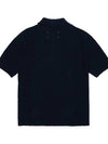 Nostalgic Boucle Knit Polo Shirt Navy - MAISON MARGIELA - BALAAN 3