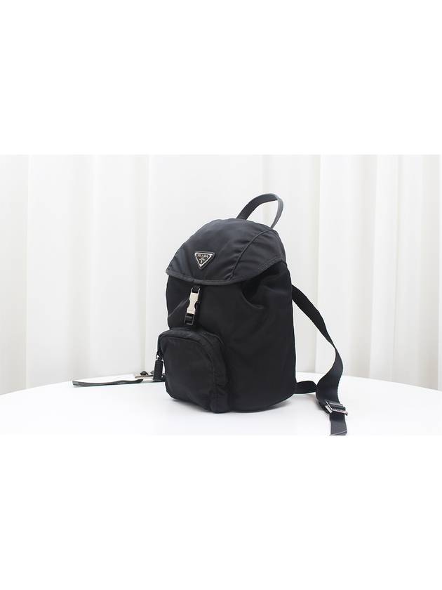 Re Nylon Tesuto Bella Small Backpack Black BZ0025 - PRADA - BALAAN 3