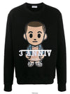 Big Eleven Print Crew Neck Sweatshirt Black - IH NOM UH NIT - BALAAN 6