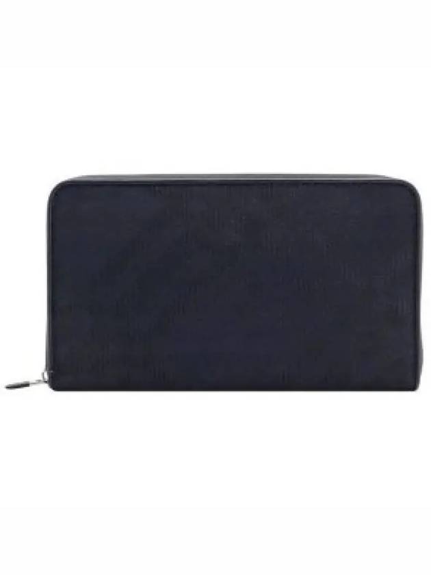 Check Jacquard Large Zip Long Wallet Black - BURBERRY - BALAAN 2