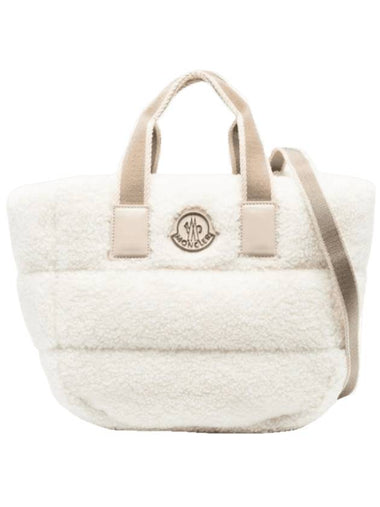 Caradoc Teddy Logo Mini Tote Bag Beige - MONCLER - BALAAN 1