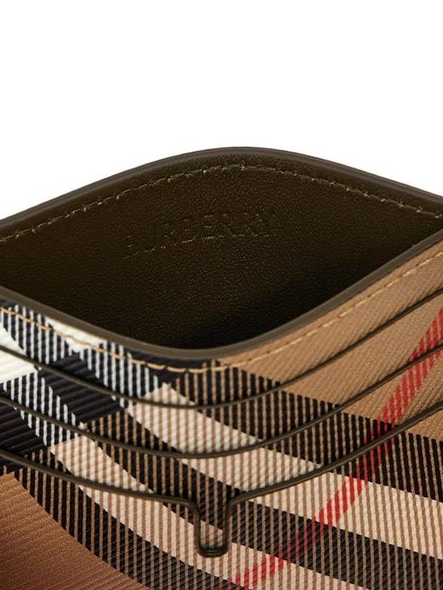 Check Card Wallet Beige - BURBERRY - BALAAN 4