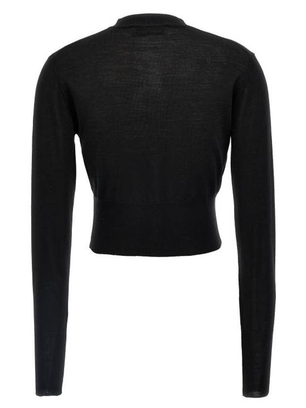 Bea Cropped Cardigan Black - VIVIENNE WESTWOOD - BALAAN 3