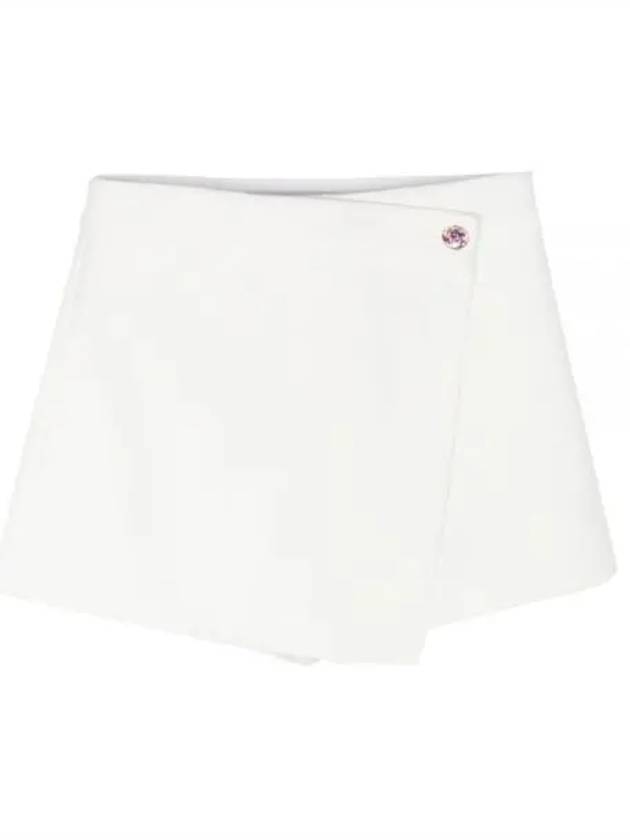 Front Button Panel Shorts Ivory - MSGM - BALAAN 2