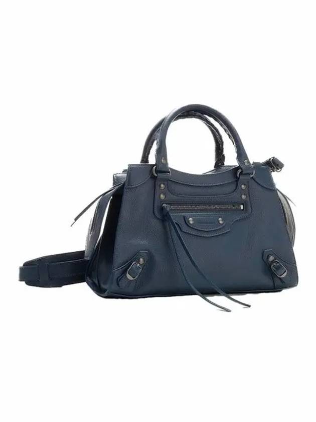 Neo Classic Grain Calfskin Small Tote Bag Blue - BALENCIAGA - BALAAN 4