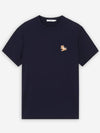 Chillax Fox Patch Regular Short Sleeve T-Shirt Navy - MAISON KITSUNE - BALAAN 2