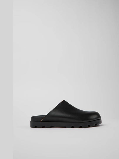 Brutus Leather Clog Slippers Black - CAMPER - BALAAN 2