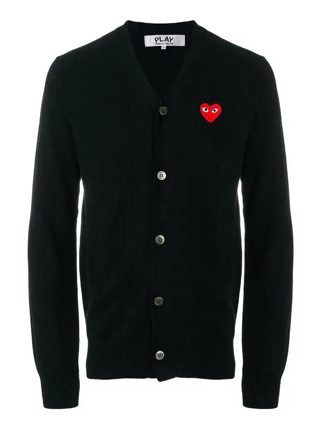 Comme des Garçons Red Waffen Black Men's Cardigan AZ N008 051 1 - GOLDEN GOOSE - BALAAN 1