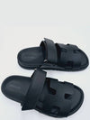 Chypre Calfskin Sandals Black - HERMES - BALAAN 8