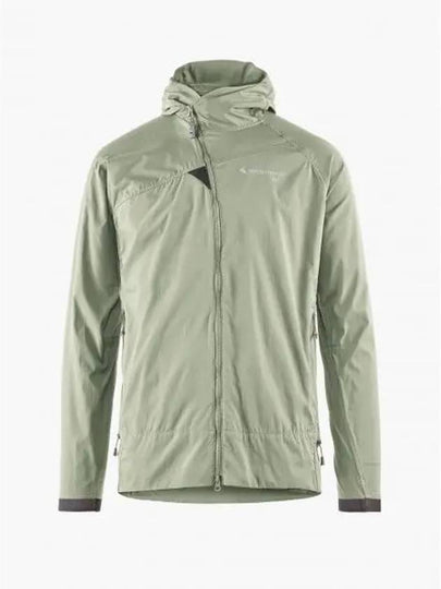 Men's Nal Hooded Windbreaker Swamp Green - KLATTERMUSEN - BALAAN 2