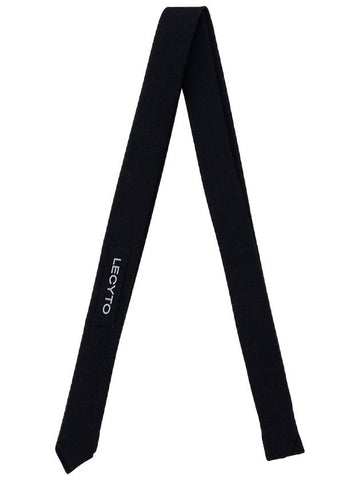 Reserved delivery 09 27 Logo Slim Tie BLACK - LECYTO - BALAAN 1