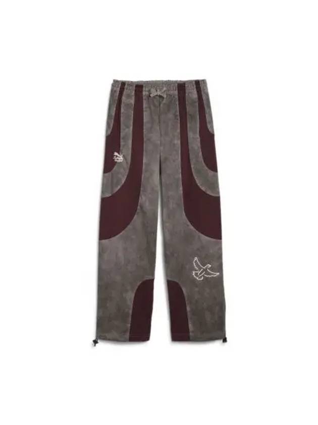 Cotton Two Tone Track Pants Aubergine - PUMA - BALAAN 2