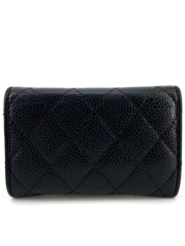 Classic caviar gold flap card wallet - CHANEL - BALAAN 5