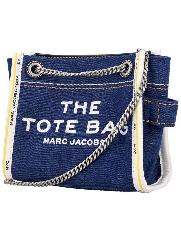 Marc Jacobs The Mini Tote Bag Denim - MARC JACOBS - BALAAN 3