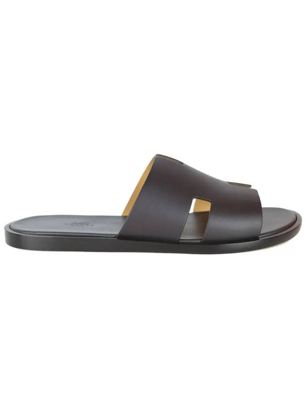 Izmir Leather Slippers Mocha - HERMES - BALAAN 3