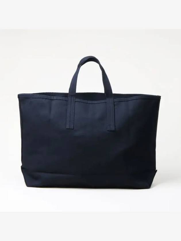 24 STANDARD EMBROIDERED LOGO TOTE BAG DARKEST NAVY 738 - STUDIO NICHOLSON - BALAAN 1