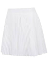 Golfwomen's Nylon Pleated Skirt White - G/FORE - BALAAN 2