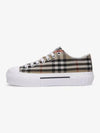 Vintage Check Cotton Sneakers Archive Beige - BURBERRY - BALAAN 2