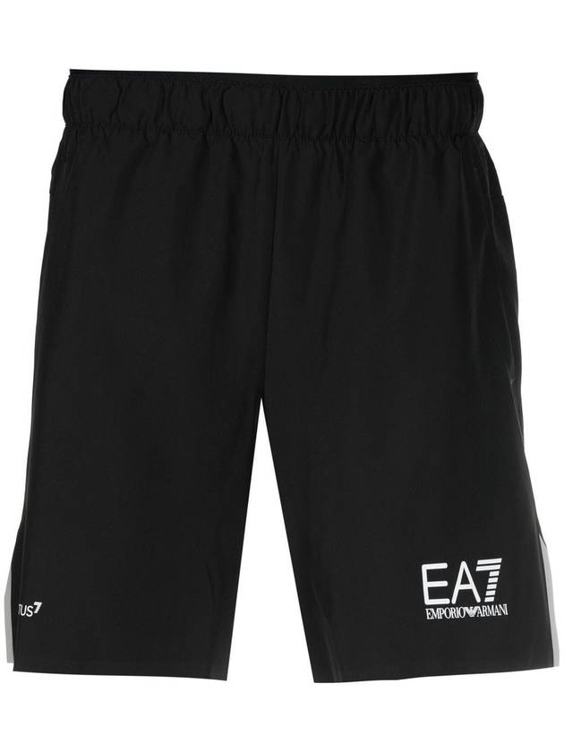 EA7 Logo Shorts Black - EMPORIO ARMANI - BALAAN 2