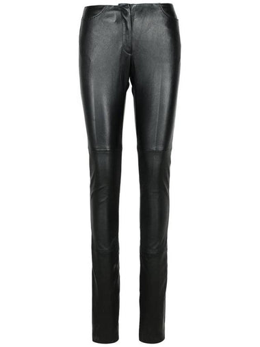 Gcds Black Leather Pants - GCDS - BALAAN 1