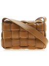 Cassette Intrecciato Padded Small Cross Bag Camel - BOTTEGA VENETA - BALAAN 4