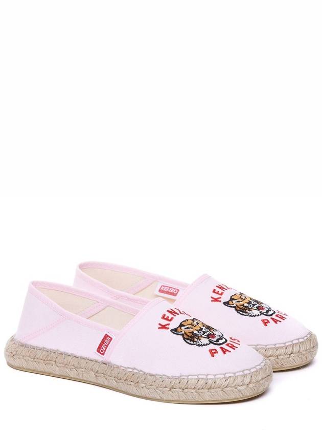 Tiger Canvas Espadrilles Pink - KENZO - BALAAN 5