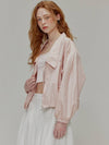 Shining collar nylon Jacket Peach pink - OPENING SUNSHINE - BALAAN 6